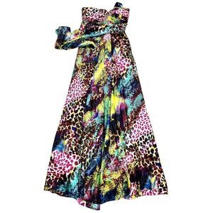 Masquerade Women's Party Cocktail Satin Sleeveless Maxi Dress Sz 5/6 Babydoll